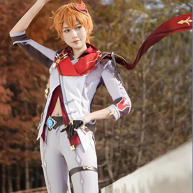 Party Games Children - 2026 Anime-Spiel Genshin Impact Tartaglia Cosplay-Kostüm