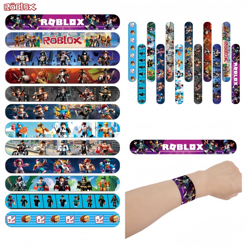 Party Games In Roblox - 12/24 Stück Roblox Spiel Elastische Schnapparmbänder