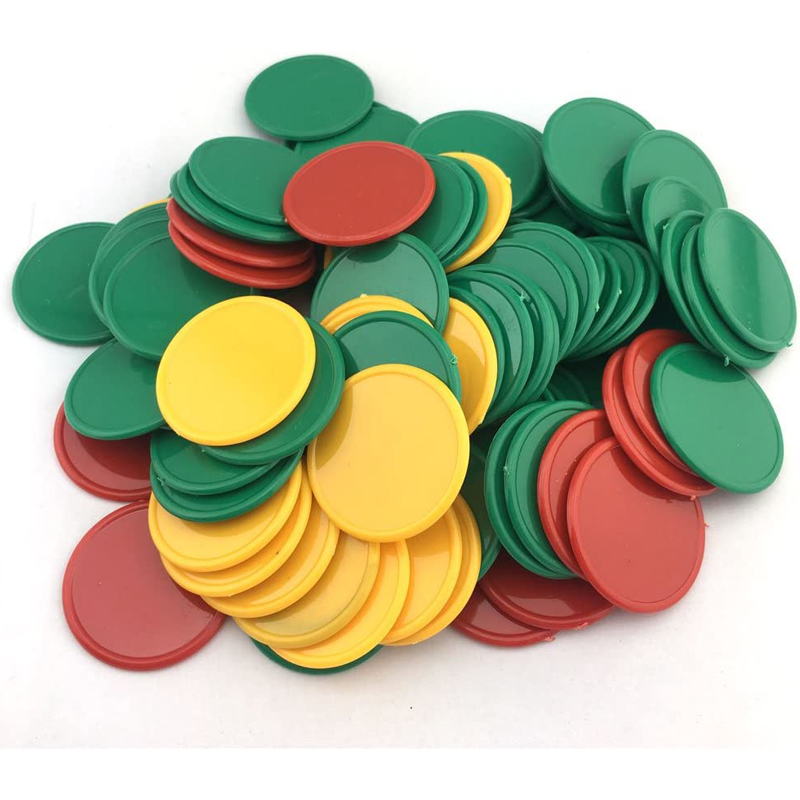 Party Games Juegos De Mesa - 40PCS 37MM Kunststoff Poker Chips 4