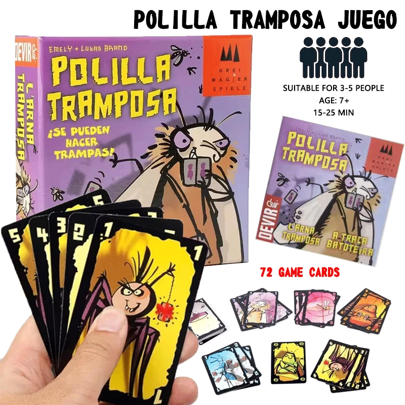 Party Games Juegos De Mesa - Cheating Moth Spanisches Kartenspiel für Erwachsene