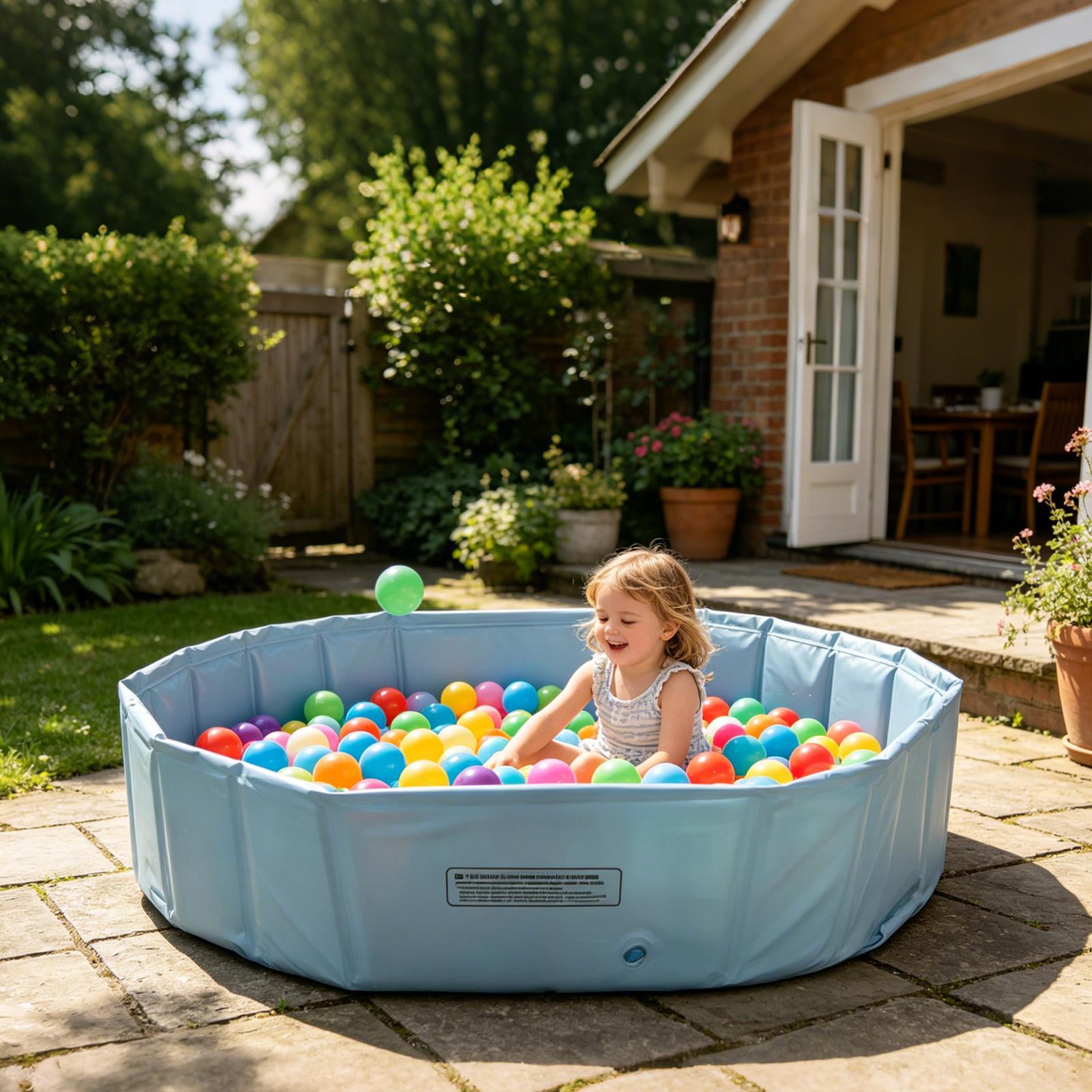 Games Garden Party - Faltbarer Outdoor-Schwimmpool für Haustiere, Tragbarer Spielpool