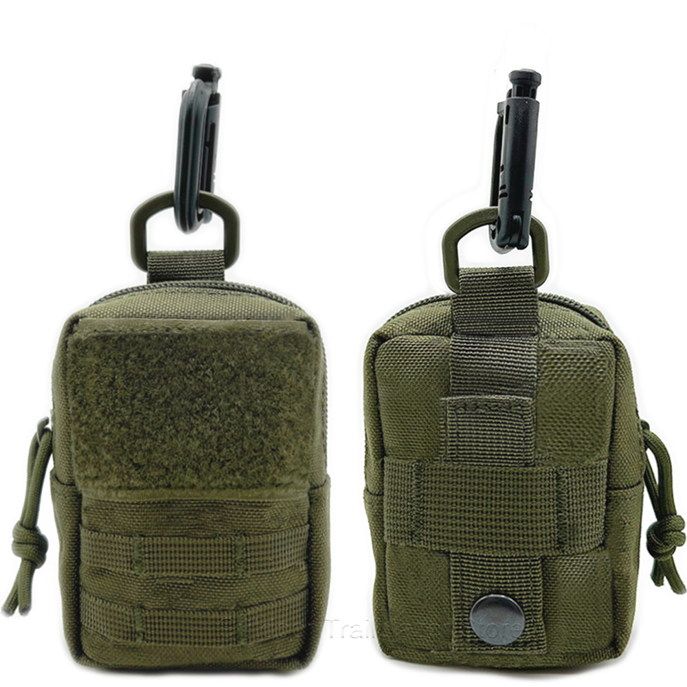 Sack Race Bag - Taktische Mini-MOLLE-Tasche, kompakte Mehrzweck-EDC-Batterie-Zigarettenetui-Kartenhalter-Gürteltasche für Jagd,