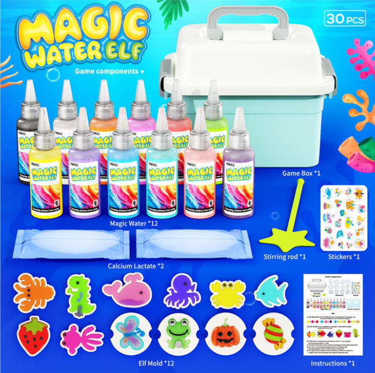 Games Garden Party - Magic Gel Wasserperlen-Spielzeug: 12er-Pack DIY-Feengarten-Set mit