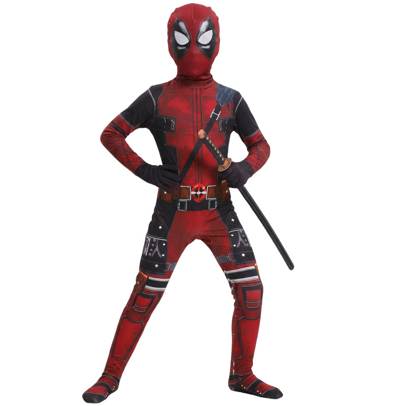 Party Games Children - 3-12 Jahre Kinder Deadpool Kostüm mit