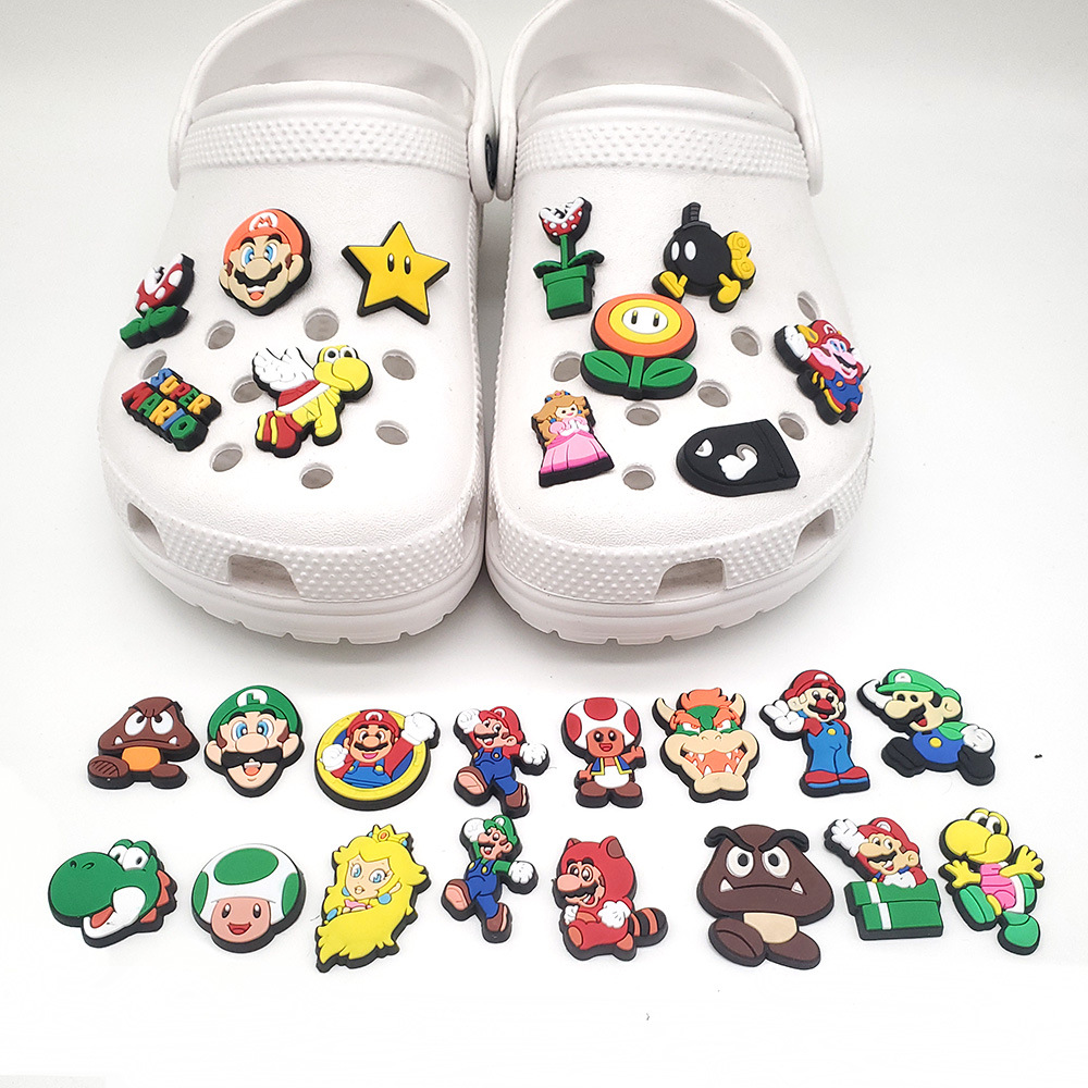 Games Garden Party - 12/27 Stück Cartoon-Spiel-Serie Schuh-Charms Dekoration Anime-Schnallen