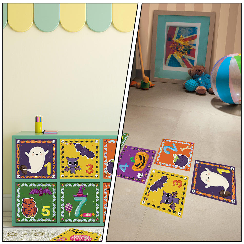 Party Games Simple - Hopscotch-Bodenaufkleber, PVC, langlebig, für Zuhause, Kindergarten,