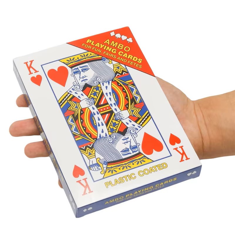 Party Games Juegos De Mesa - Übergroße Spielkarten, 2-fach größer, für Partys,