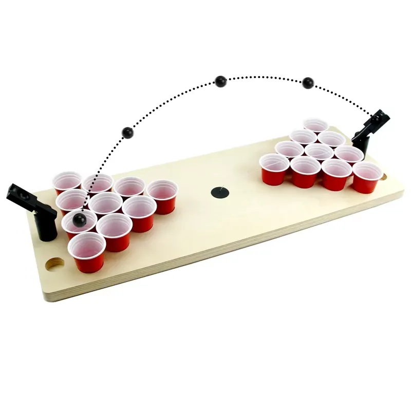 Party Games Adults Drinking - Mini-Bier-Pong-Tischtennis-Trinkspiel-Set mit Bechern für Erwachsenenpartys, Urlaubsbedarf,