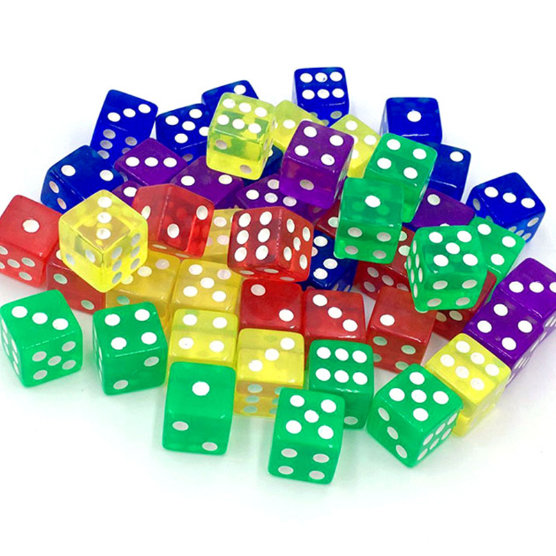12PCS 16MM Transparente Würfel – Party Games Juegos De Mesa Bewertung und Preis