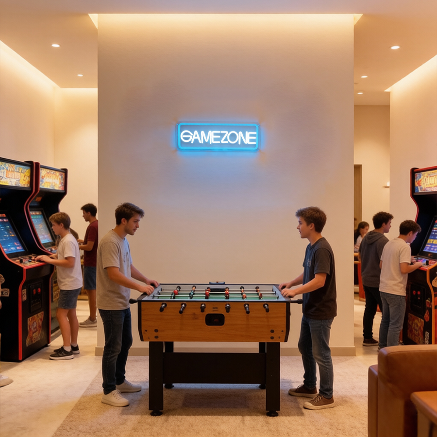 Game Zone LED-Neonschild, Buch – Party Games Youth Bewertung und Preis