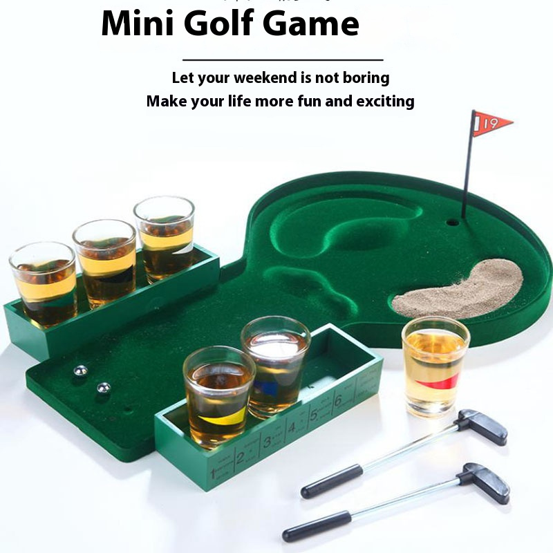 Minigolf Tischs piele Spielzeu – Party Games Adults Drinking Bewertung und Preis