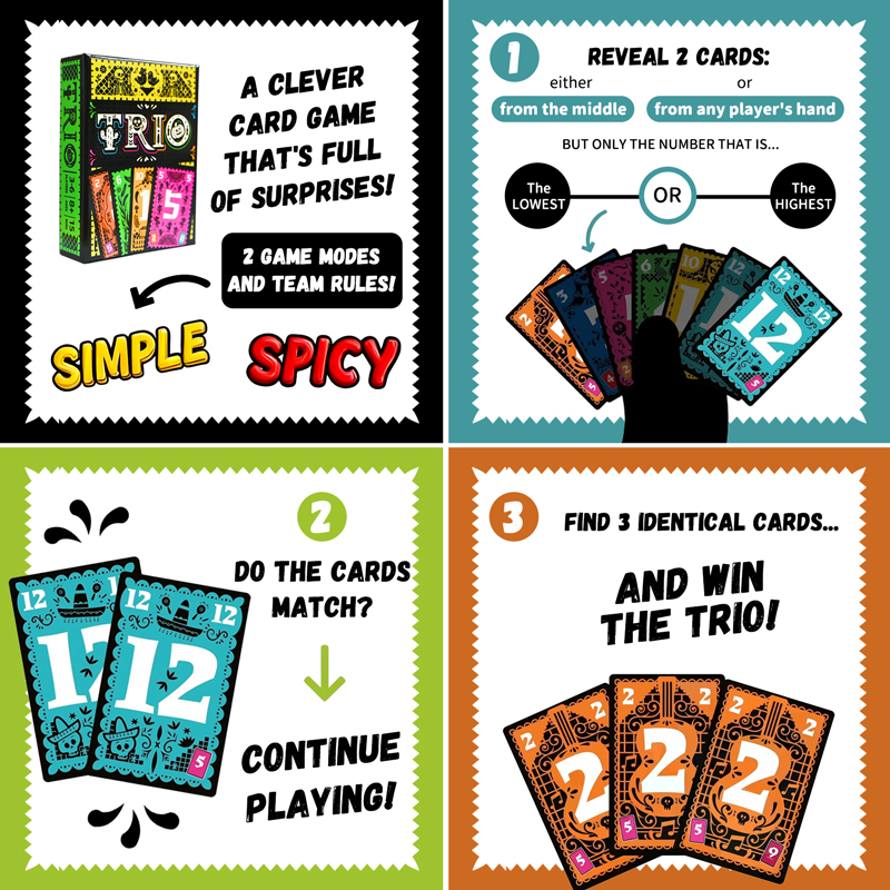 TRIO Strategisches Kartenspiel – Party Games Entertainer Bewertung und Preis