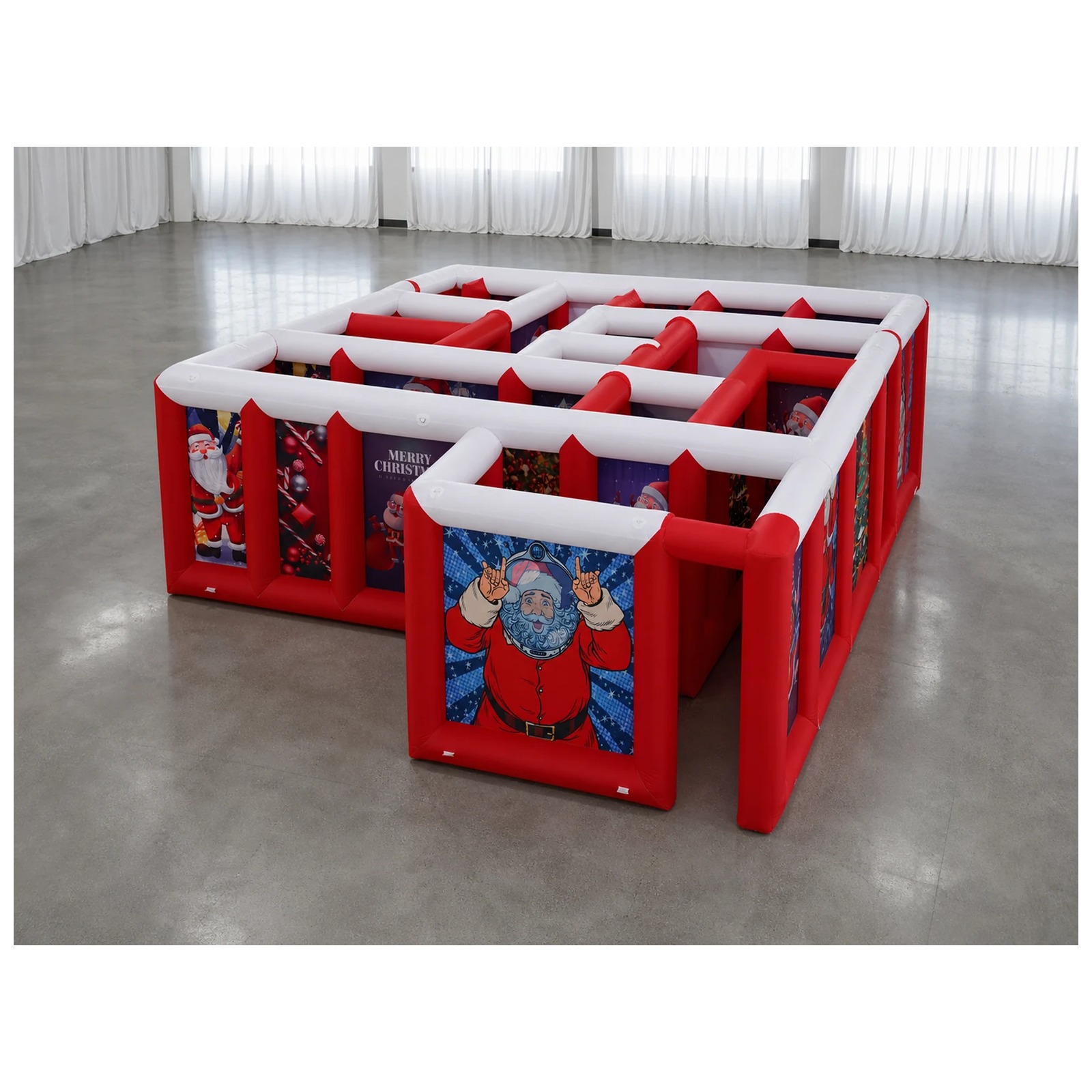 Großes rot-weißes aufblasbares – Party Games Kids And Adults Bewertung und Preis
