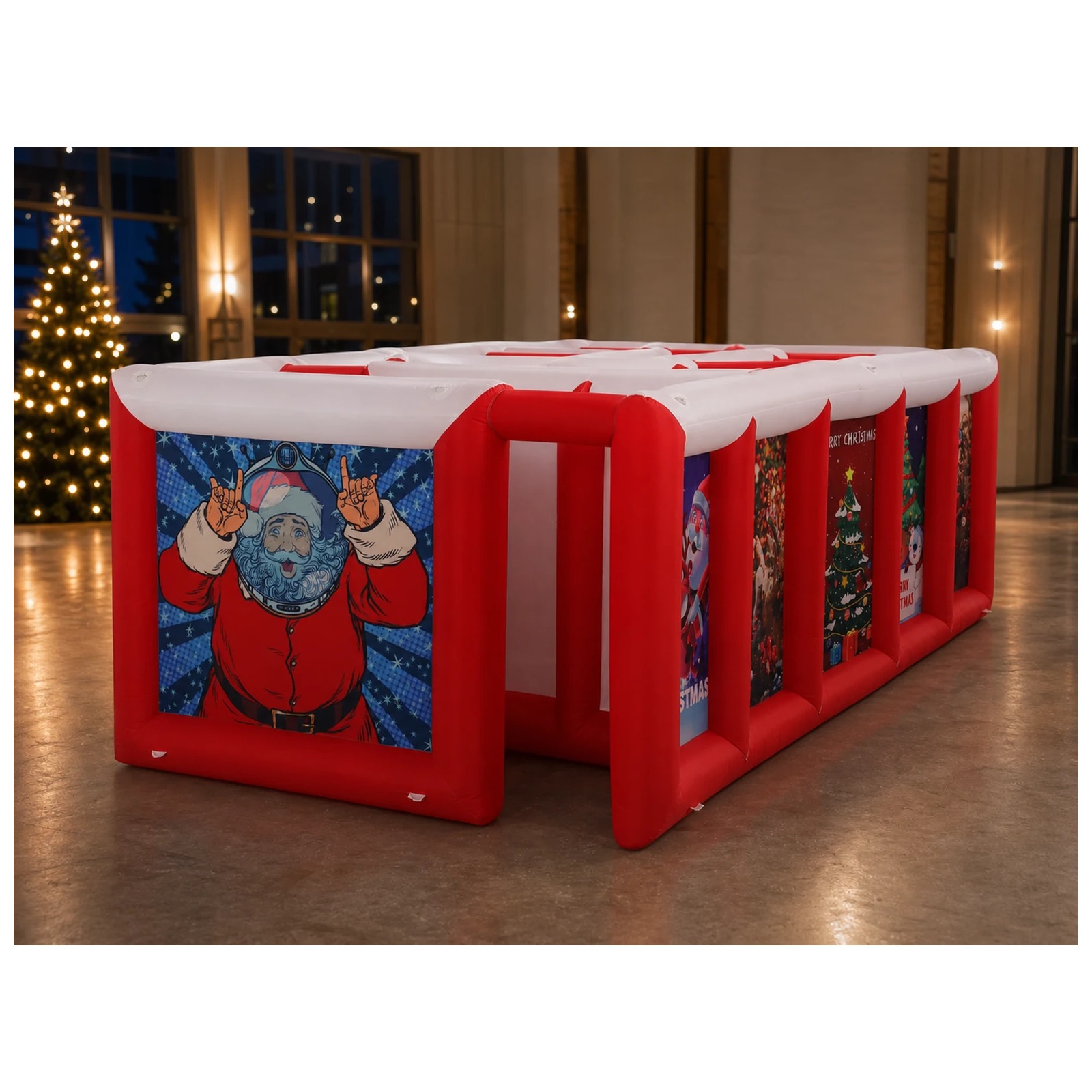Großes rot-weißes aufblasbares – Party Games Kids And Adults Bewertung und Preis