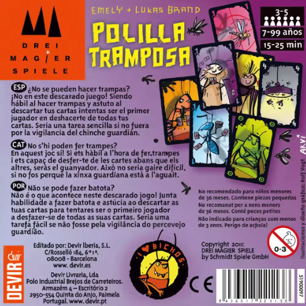 Polilla Tramposa Brettspiele T – Party Games Juegos De Mesa Bewertung und Preis