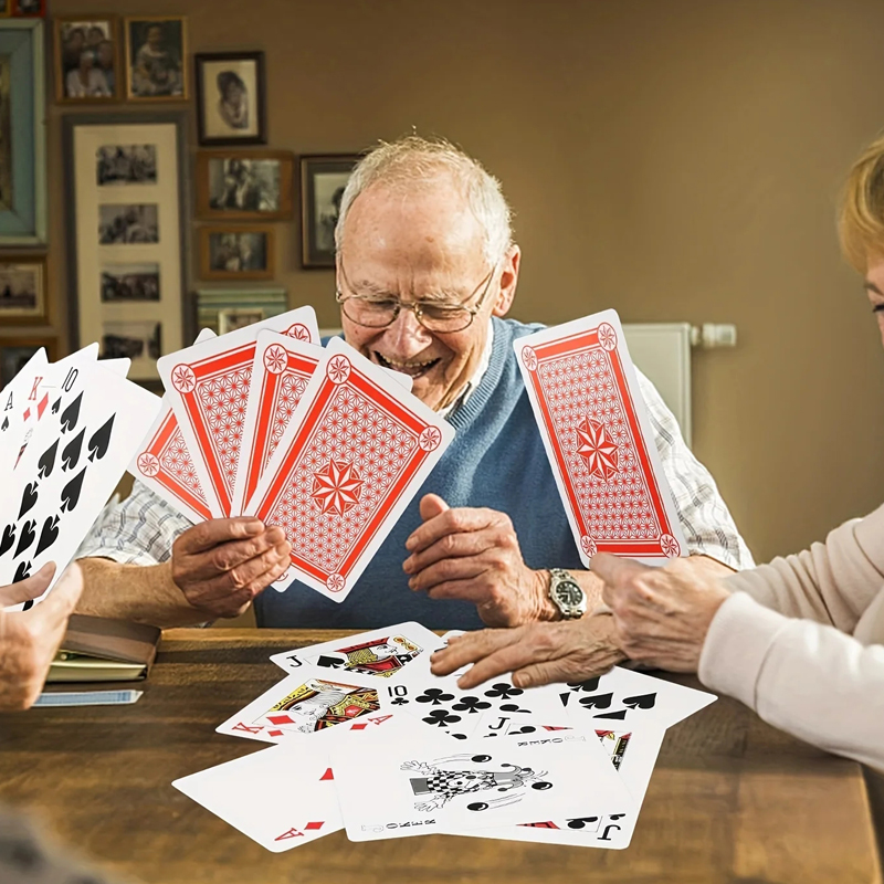 Übergroße Spielkarten, 2-fach  – Party Games Juegos De Mesa Bewertung und Preis